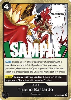Trueno Bastardo OP04-094 card