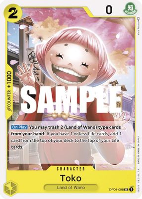 Toko OP04-098 card