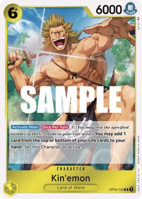 Kin'emon OP04-102 card