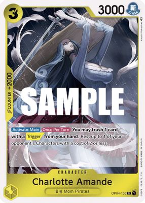 Charlotte Amande OP04-105 card