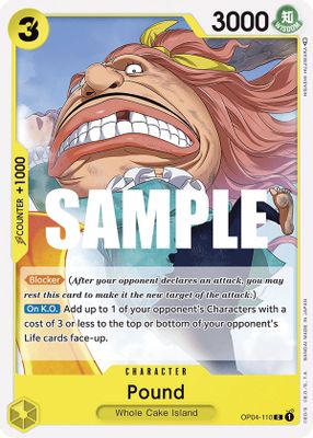 Pound OP04-110 card
