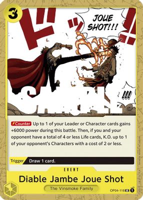 Diable Jambe Joue Shot OP04-116 card