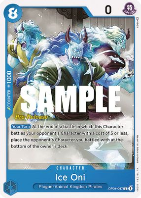 Ice Oni OP04-047 card