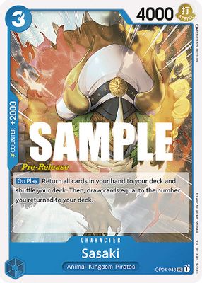 Sasaki OP04-048 card
