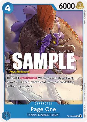 Page One OP04-053 card