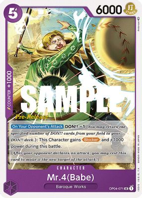Mr.4 OP04-071 card