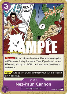 Nez-Palm Cannon OP04-075 card