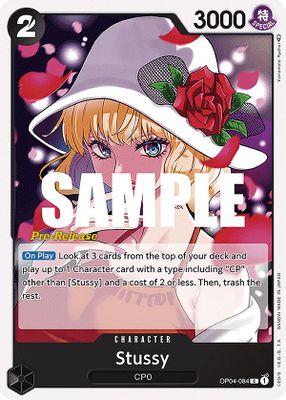Stussy OP04-084 card