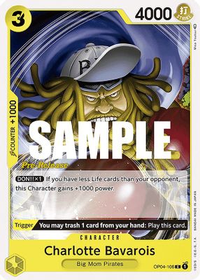 Charlotte Bavarois OP04-106 card