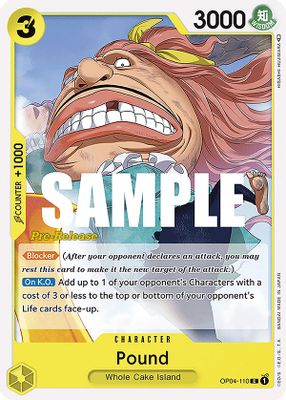 Pound OP04-110 card