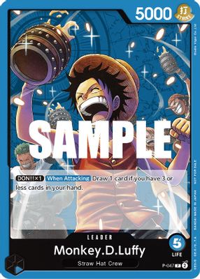 Monkey.D.Luffy P-047 card