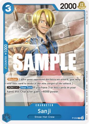 Sanji P-050 card