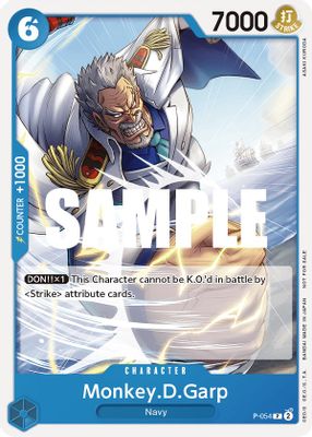 Monkey.D.Garp P-054 card