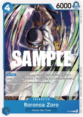 Roronoa Zoro P-056 card
