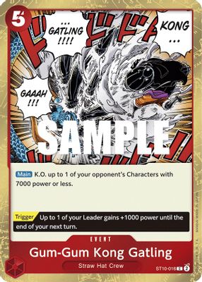 Gum-Gum Kong Gatling ST10-016 card