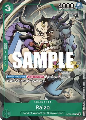 Raizo OP01-052 card