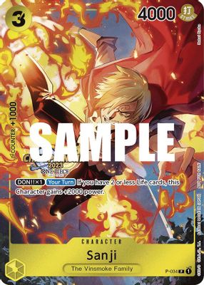 Sanji P-034 card