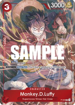 Monkey.D.Luffy P-006 card
