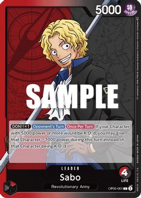 Sabo OP05-001 card