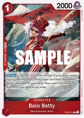 Belo Betty OP05-015 card