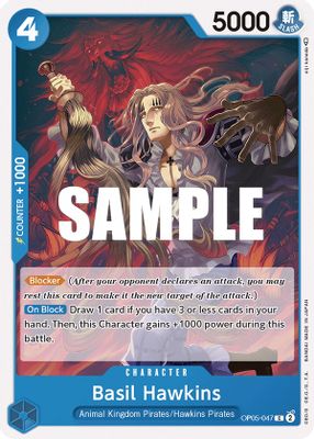 Basil Hawkins OP05-047 card