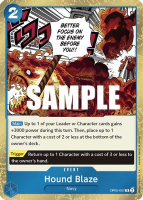 Hound Blaze OP05-057 card