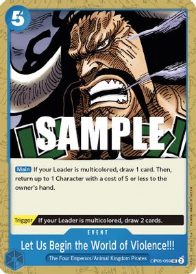 Let Us Begin the World of Violence!! OP05-059 card