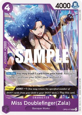 Miss Doublefinger OP05-073 card