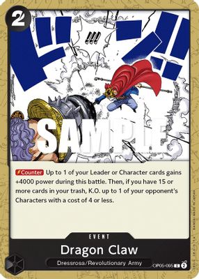 Dragon Claw OP05-095 card