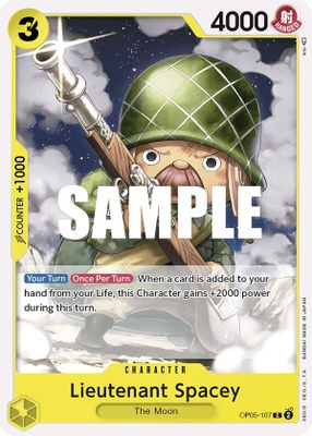 Lieutenant Spacey OP05-107 card
