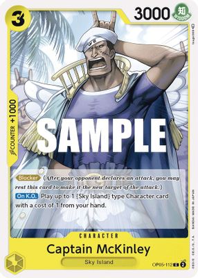 Captain McKinley OP05-112 card