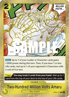 Two-Hundred Million Volts Amaru OP05-115 card