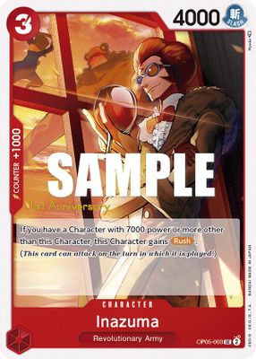 Inazuma OP05-003 card