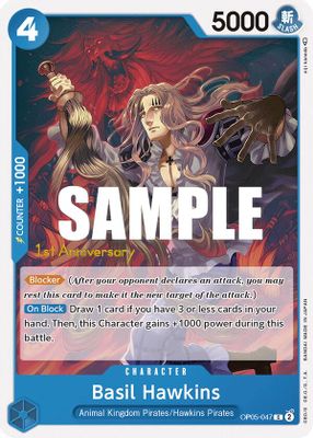Basil Hawkins OP05-047 card