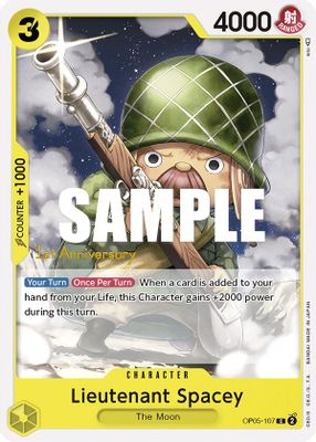 Lieutenant Spacey OP05-107 card