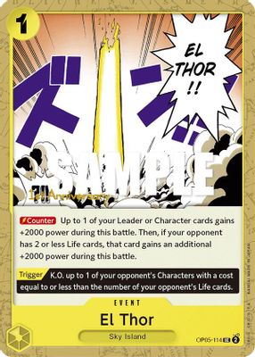 El Thor OP05-114 card