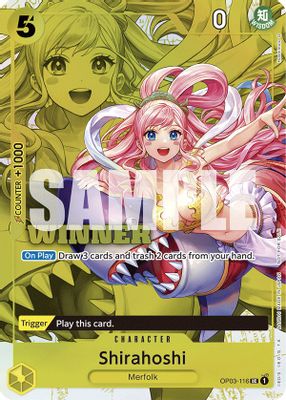 Shirahoshi OP03-116 card