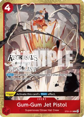Gum-Gum Jet Pistol ST01-015 card