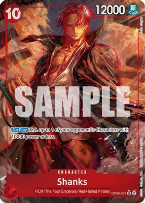 Shanks OP06-007 card
