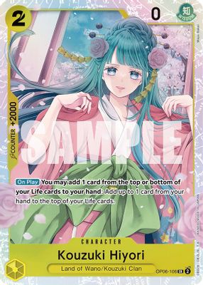 Kouzuki Hiyori OP06-106 card