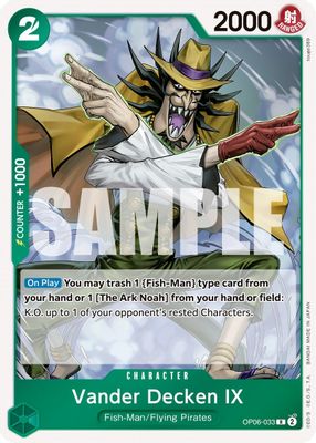 Vander Decken IX OP06-033 card