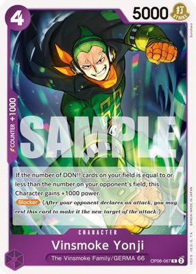 Vinsmoke Yonji OP06-067 card