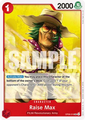 Raise Max OP06-016 card