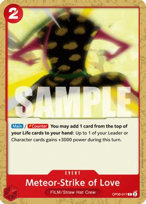 Meteor-Strike of Love OP06-017 card