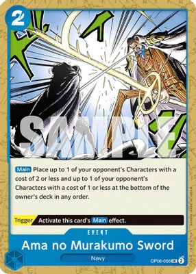 Ama no Murakumo Sword OP06-056 card