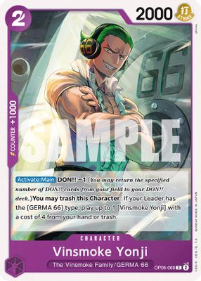 Vinsmoke Yonji OP06-066 card