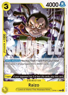 Raizo OP06-112 card