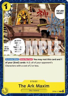 The Ark Maxim OP06-117 card