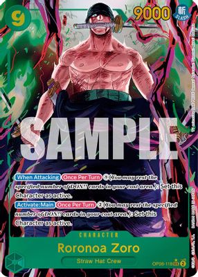 Roronoa Zoro OP06-118 card
