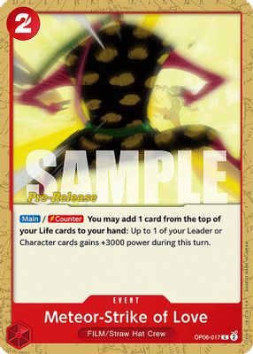 Meteor-Strike of Love OP06-017 card